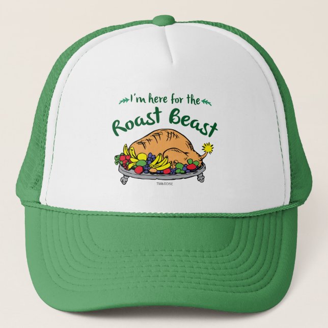 Boné O Grinch | Estou Aqui pelo Assado Quote (Frente)