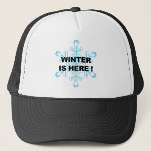 Boné O inverno está aqui! Floco de neve liberal