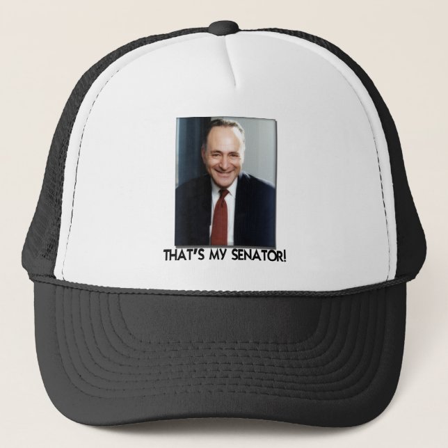 Boné O mandril Schumer, de que é meu senador! (Frente)