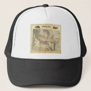 Boné O mapa 1883 novo de Holt de Wyoming pela ligação