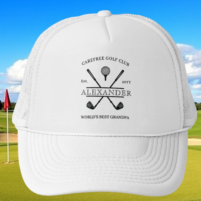 Boné O melhor avô do mundo: Golf Hat (Criador carregado)
