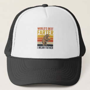 Boné O Melhor Flatulento do Mundo Pai Urso Engraçado