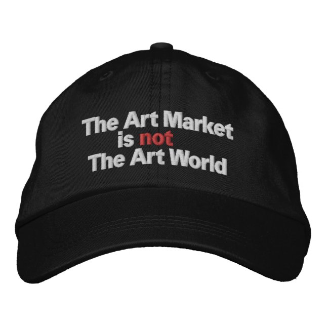 Boné O mercado de arte não é o mundo da arte (Frente)