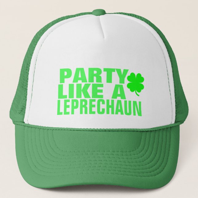 Boné O partido gosta de um Leprechaun (Frente)