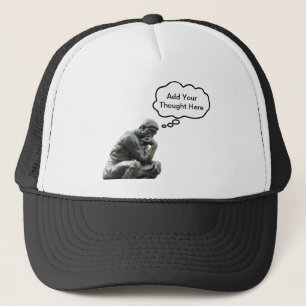 Boné O Pensador de Rodin - Adicione Seu Pensamento Pers