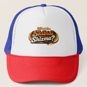 Boné O Que é o Skibidi Shizma? Chapéu Gráfico Retro