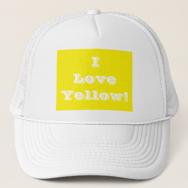 Boné O que eu amo amarelo (Frente)