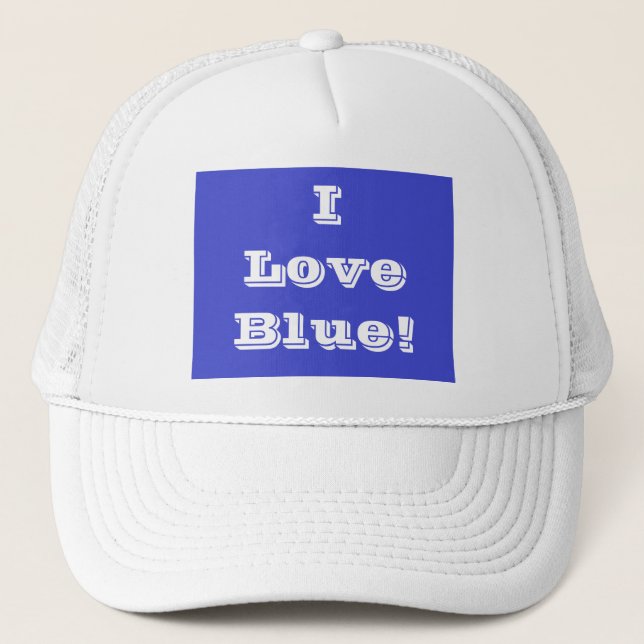 Boné O que eu amo azul (Frente)