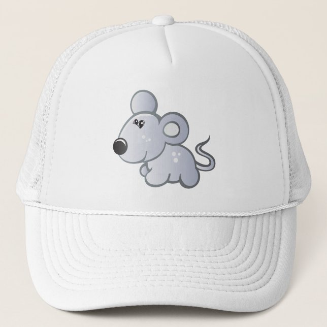 Boné o rato pequeno relaxa dentro o chapéu (Frente)