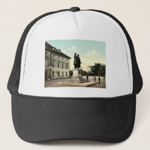 Boné O Schiller e o monumento de Goethe, Weimar,