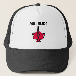 Boné O Sr. Rude Vermelho-Enfrentou a raiva