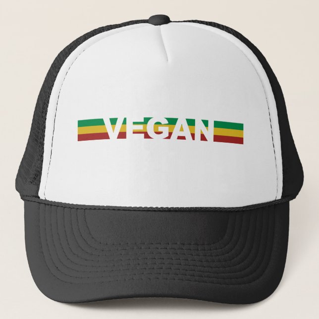 Boné O Vegan listra Rasta (Frente)