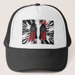 Boné O vermelho assenta spatters & gotejamentos dos