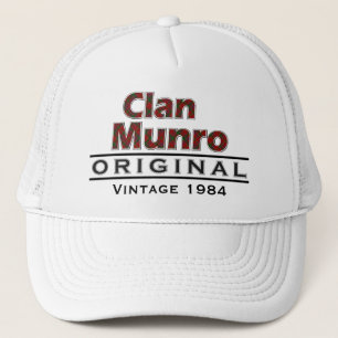 Boné O vintage de Munro do clã personaliza seu
