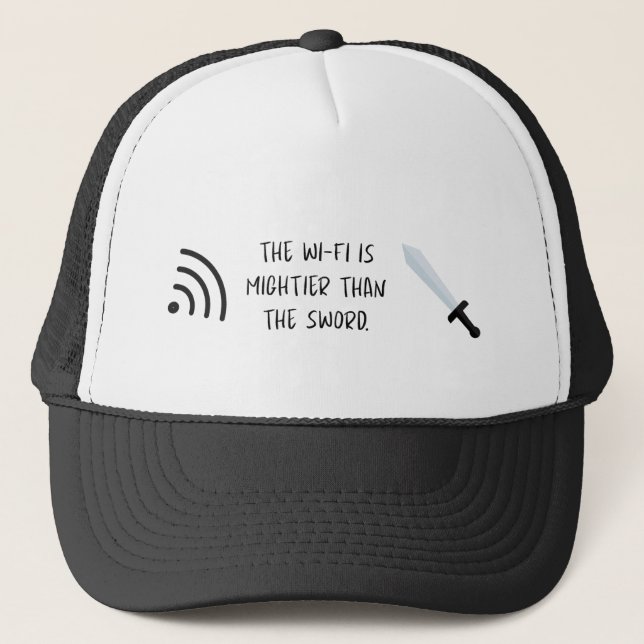 Boné O WiFi é mais poderoso que a Espada (Frente)