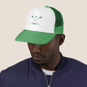 Boné Oar inspirador slogan cruzou remos o esporte verde