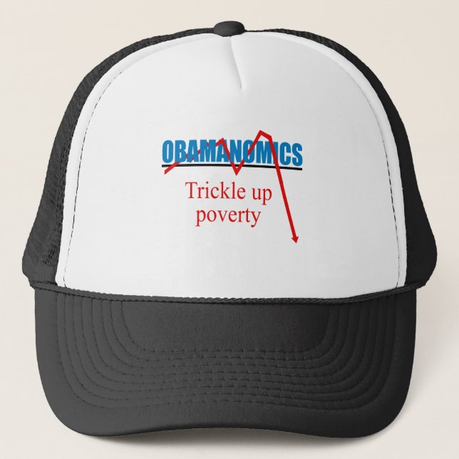 Boné Obamanomics - gotejamento acima da pobreza (Frente)