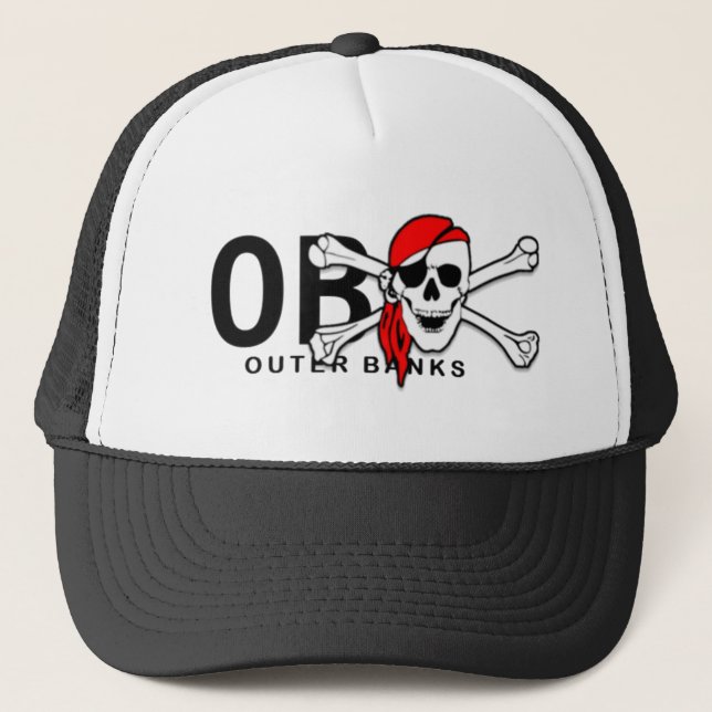 Boné OBX Skull e Crossbones Pirata Outter Hat (Frente)