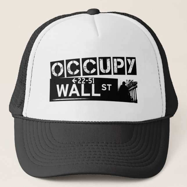 Boné occupywallstreett-camisa-branco (Frente)