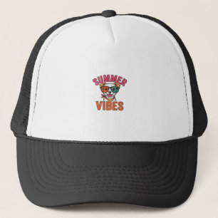 Boné Óculos de Sol de Cachorro Vibrações de Verão Camis