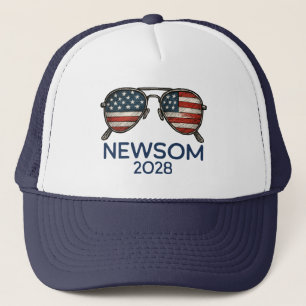 Boné Óculos de Sol Gavin Newsom 2028 Para Presidente