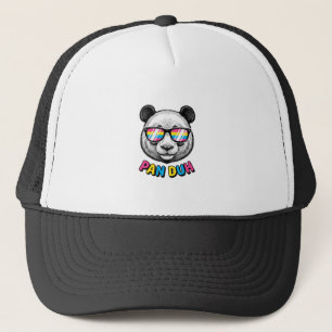 Boné Óculos de Sol Panda Divertido Camisa de Gravura Vi