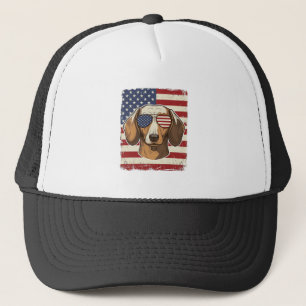 Boné Óculos de sol vetores com bandeira patriótica Dach