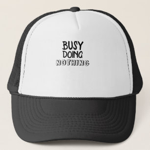 Boné Ocupado Fazendo Nada De T-Shirt