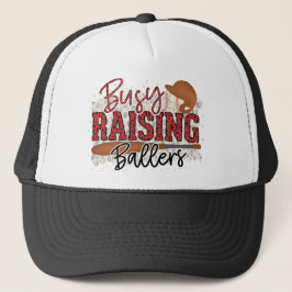 Boné Ocupado Raising Ballers Baseballs Trucker Hat