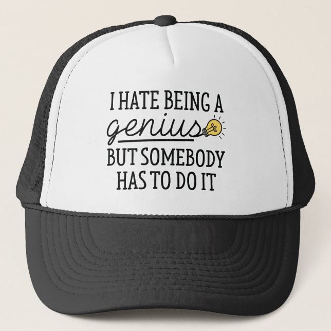 Boné Odeio Ser Um Gênio (Frente)