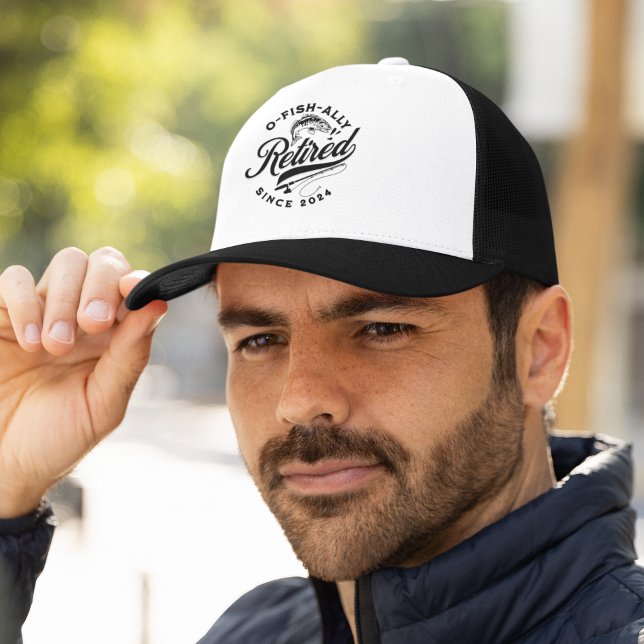 Boné Ofishally Retired 2024 Funny Fishing (Criador carregado)
