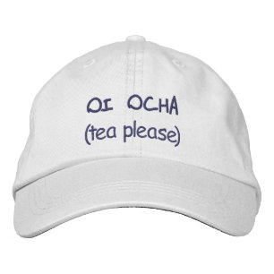 Boné Oi Ocha (chá, por favor)
