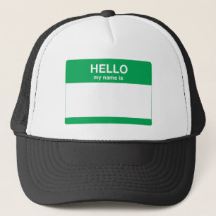 Boné Olá!, meu nome é