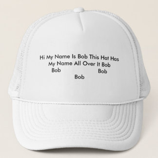 Boné Olá! meu nome é Bob que este chapéu tem meu nome