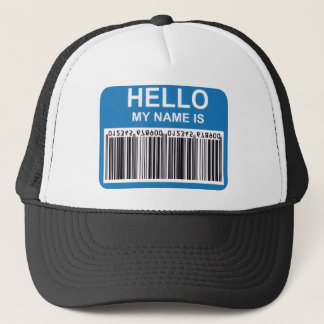 BONÉ OLÁ MEU NOME É (CÓDIGO DE BARRAS)