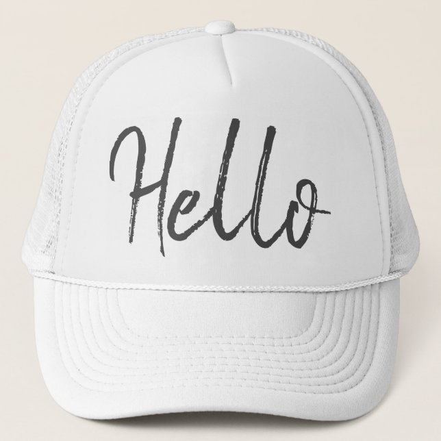 Boné Olá Trendy White Baseball Hat (Frente)