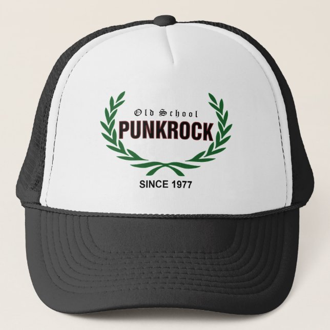 Boné Old School rock de punk (green laurel wreath) (Frente)