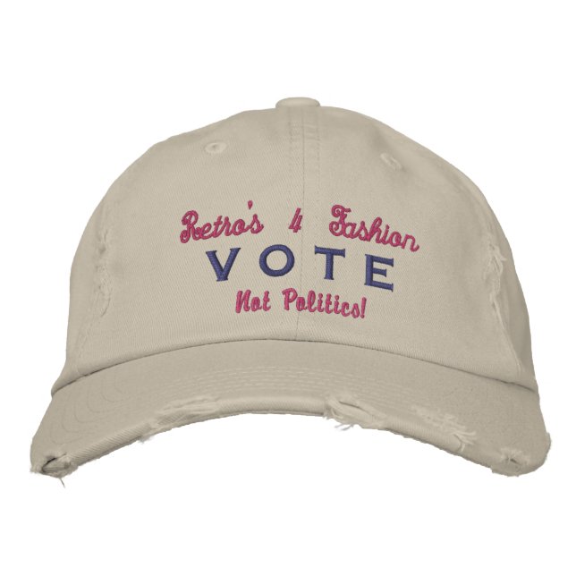 Boné (Olhar Angustiado) Acessórios de Eleição - Vote  (Frente)