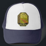 Boné Olimpiadas National Park Hoh RainForest Washington<br><div class="desc">design de trabalho de arte de vetor de olimpiadas. O parque espalha-se por vários ecossistemas diferentes,  desde os picos dramáticos das Montanhas da Olimpiadas até florestas antigas.</div>