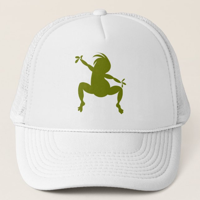 Boné Olive Green Dancing Kokopelli (Frente)
