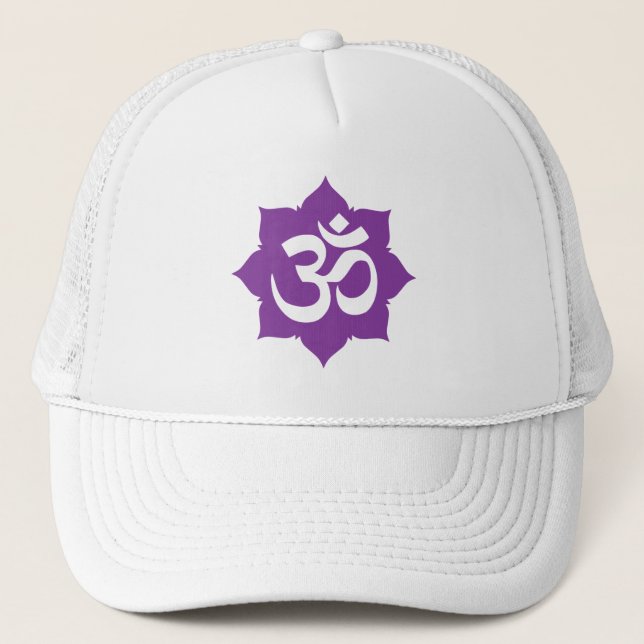 Boné OM Namaste Espiritual Lotus Flower Yoga (Frente)