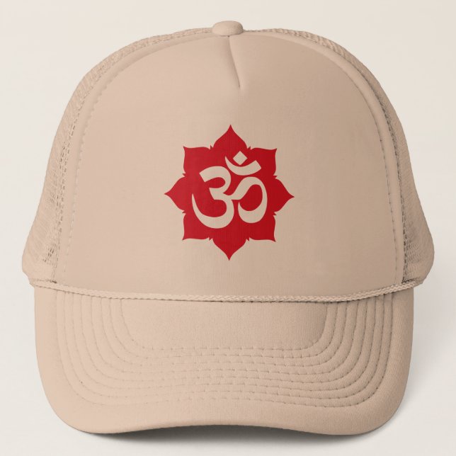 Boné OM Namaste Espiritual Lotus Flower Yoga (Frente)