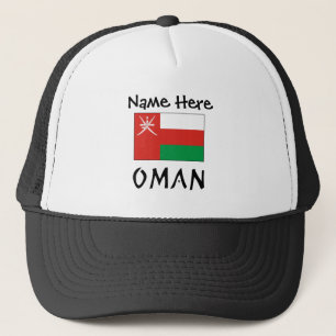 Boné Oman Bandeira Oman Personalização Preta