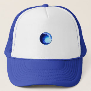 Boné onda azul no estilo do surf legal