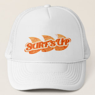 Boné Onda laranja "Surf" com chapéu branco