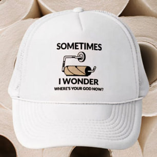 Boné Onde Está Seu Deus Agora?   Papel Higiênico Vazio 