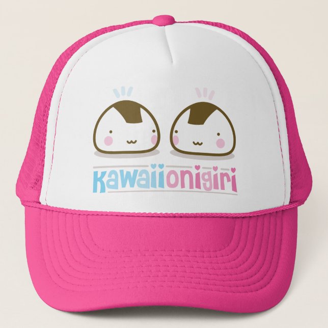 Boné onigiris do kawaii (Frente)