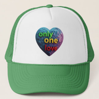 Boné Only One Love – Reggae-Inspired Heart Art