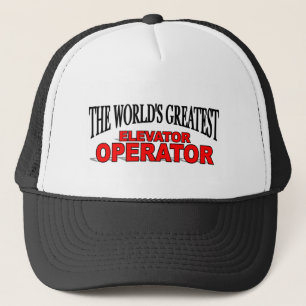 Boné Operador de elevador do mundo o grande
