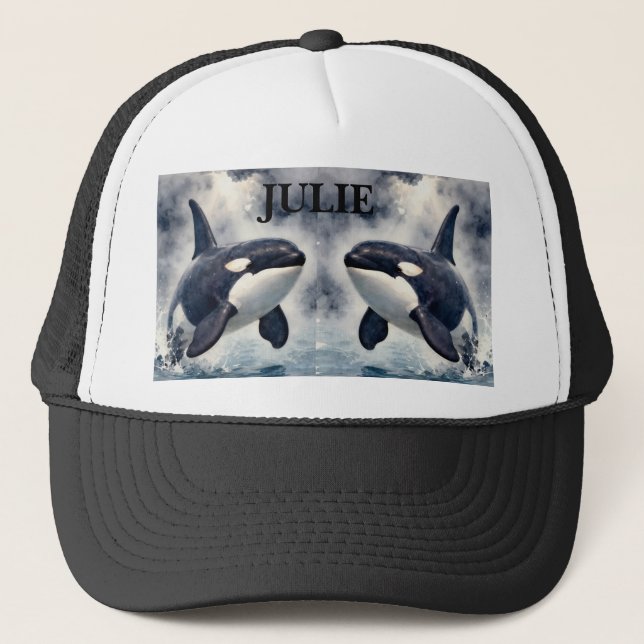 Boné Orca Ondas tempestuosas, Personalizado (Frente)